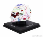 Spark-model Bell helmet Casco Helmet F1 Guanyu Zhou Team Stake Kick Sauber N 24 China Gp 2024 1:5 Bílá