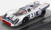 Edicola Porsche 917k 4.9l Team Martini Racing N 3 Víťaz 12h Sebring 1971 Vic Elford - Gerard Larrousse 1:43 Silver Blue