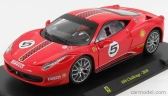 Edicola Ferrari 458 Challenge N 5 2010 - Con Vetrina - With Showcase 1:24 Red