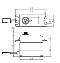 SW-0230MG HI VOLT Waterproof Digitálne servo