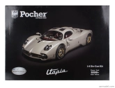 Pocher Pagani Utopia Coupe 2023 1:8 Grigio Rinascimento - svetlosivá