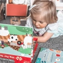 Bigjigs Toys Magnetické obliekacie puzzle Farma