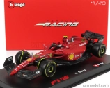 Bburago Ferrari F1-75 Scuderia Ferrari N 55 Season 2022 Carlos Sainz 1:43, červená