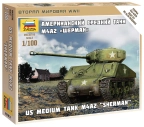 Zvezda Snap Kit - Sherman M-4 (1:100)