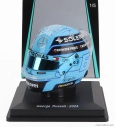 Spark-model Bell helmet Casco Helmet F1 George Russell Team Amg Petronas Motorsport Formula One N 63 Season 2024 1:5 Modrá Černá