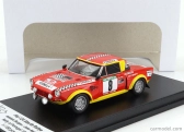 Trofeu Fiat 124 Abarth (night Version) N 8 Rally Portugal 1975 Antonio Borges - Joao Anjos 1:43 Červená Žlutá