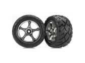 Traxxas koleso 2.2", disk Tracer strieborný, pneu Anaconda (2) (zadné)