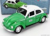 Welly Volkswagen Beetle Maggiolino Taxi Mexico 1969 - Damage Card Box 1:38 Zelená Bílá