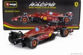 Bburago Ferrari F1 Sf-24 Team Scuderia Ferrari N 16 Winner Italy Monza Gp 2024 Charles Leclerc 1:18 červená biela čierna