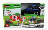 Bburago New holland Set Farm Chicken Coop Play T7.315 Tractor 2009 1:50 Blue