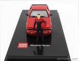 Pop-race-limited Mitsubishi Starion With Driver Figure 1988 1:64 Red
