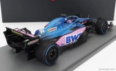 Spark-model Renault F1 A522 Team Alpine Bwt N 14 Monaco Gp 2022 Fernando Alonso - Con Vetrina - S vitrínou - Špeciálna krabica 1:18 Modrá Ružová