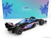 Minichamps Renault F1  A523 Team Bwt Alpine N 10 8th Miami Gp With Pit Board 2023 Pierre Gasly 1:18 Modrá Černá Růžová