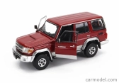 Bm-creations Toyota Land Cruiser Lc76 2014 1:64 Červená Stříbrná
