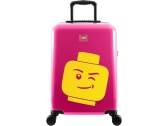 Cestovný kufor LEGO ColourBox s hlavou minifigúrky 20" - malinový