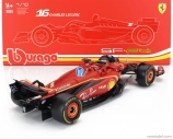 Bburago Ferrari F1  Sf-24 Team Scuderia Ferrari N 16 4th Emilia Romagna Imola Gp 2024 Charles Leclerc - Con Vetrina - With Showcase 1:18 Červená Černá