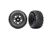 Traxxas koleso 3.8", pneu Sledgehammer, disk S17 čierny (2)