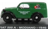 Edicola Fiat 500a Van Furgoncino Modiano 1946 1:43 zelená čierna
