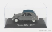 Edicola Citroen 2cv Cabriolet Closed 1957 - Con Vetrina - With Showcase 1:43 Grey