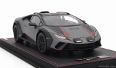 Mr-models Lamborghini Huracan N 63 Sterrato 2022 - Con Vetrina - With Showcase 1:18 Grigio Vulcano - Matná Šedá