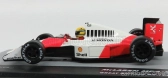Edicola Mclaren F1 Mp4/5b N 27 Ayrton Senna Majster sveta v britskom Gp 1990 1:43 Bielo-červená
