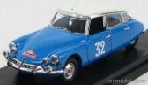 Rio-models Citroen Ds21 N 32 Winner Rally Montecarlo (dames) 1966 Poinetet - Fougeray 1:43 Bluette White