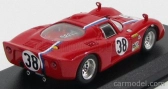 Najlepší model Alfa romeo 33.2 Coupe N 38 Test Le Mans 1968 Gosselin - Trosch 1:43 Red