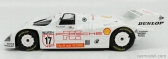Norev Porsche 962c Dunlop N 17 Supercup 1987 H.j.stuck 1:18 Bílá