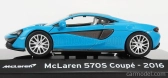 Edicola Mclaren 570s Coupe 2016 - Con Vetrina - S vitrínou 1:43 Blue