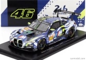Spark-model BMW 4-series M4 Gt3 Team Wrt N 46 24h Le Mans 2024 Valentino Rossi - Maxime Martin - Ahmad Al Harthy 1:43 Modrá Bílá Černá