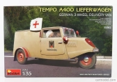 Miniart Tempo A400 Van Lieferwagen 3-kolesová sanitka Vojenská 1962 1:35 /