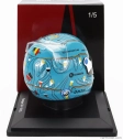 Spark-model Bell helmet F1  Casco Helmet Alfa Romeo C43 Team Stake N 77 Belgium Gp 2023 Valtteri Bottas 1:5 Světle Modrá