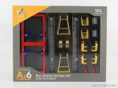 Tiny toys Príslušenstvo Diorama Ax6 Cmb Autobusové depo 1:64 Červená žltá