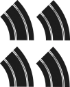 Rozšírenie trate SCALEXTRIC C8198 – Standard Straight and R2 Curve Track Extension Pack