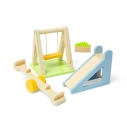 Bigjigs Toys Dřevěný nábytek do domečku pro panenky Venkovní hřiště