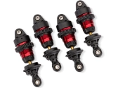 Traxxas tlmiče Mini GTR hliníkové červené (4 ks)