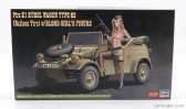 Hasegawa Volkswagen Type 82 Cabriolet Open Military 1940 1:24 /
