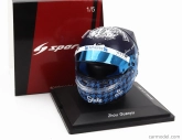 Spark-model Bell helmet F1  Casco Helmet Alfa Romeo C43 Team Stake N 24 Japan Gp 2023 Guanyu Zhou 1:5 Blue