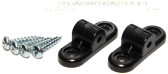 2621 Upevňovací konzola 3mm 2ks Černá