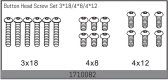 Button Head Screw Set 3*18/4*8/4*12