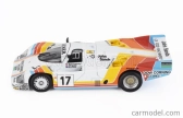 Spark-model Porsche 956 2.6l Twin Turbo Team Porsche Kremer Racing N 17 24h Le Mans 1984 Tiff Needell - David Sutherland - Rusty French 1:64 Bílá Červená Žlutá