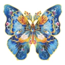 RoboTime Drevené puzzle Motýľ Morpho Helena