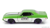 Jada Plymouth Barracuda With She-hulk Figures 1973 1:32 Zelená Bílá