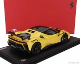 Mr-models Ferrari Sf90 Xx Stradale 2024 - Con Vetrina - With Showcase 1:18 Giallo Tristrato - Žlutá S Černou