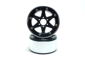 Kovové Beadlock CNC disky Absima Metsafil 1.9 SixStar Black/Black 2 ks
