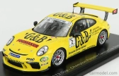 Spark-model Porsche 911 991 Gt3 Cup N 2 Champion Porsche Carrera Cup Scandinavia 2018 L.sundahl 1:43 Žltá