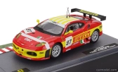 Edicola Ferrari F430gt 4.0l V8 Team Bms Scuderia Italia N 97 2. Lmgt2 Trieda 24h Le Mans 2008 Matteo Malucelli - Paolo Ruberti - Fabio Babini 1:43 Červeno-žltá
