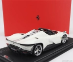 Bbr-models Ferrari Daytona Sp3 Open Roof Icona 2022 - Con Vetrina - S vitrínou 1:18 Bianco Italia - Biela