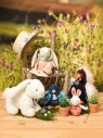Doudou Dárková sada růžová Králíček Ciboulette s dečkou 28 cm