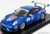 Spark-model Porsche 911 991 N 53 Porsche Carrera Cup France Champion 2018 A.guven 1:43 Blue